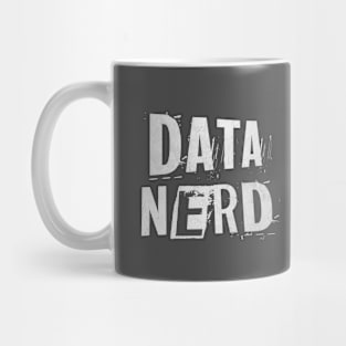 Data Nerd Computer Programmer Programming Distressed Typography Gift Mug